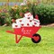 Set of 2 24"H Valentine's Metal LOVE Mail Wagon Yard Stake or Wall Décor